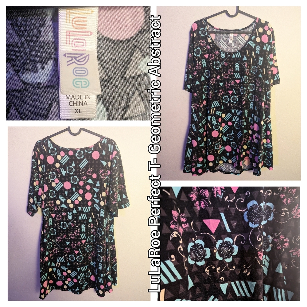 🔺LuLaRoe Perfect T- Geometric Abstract